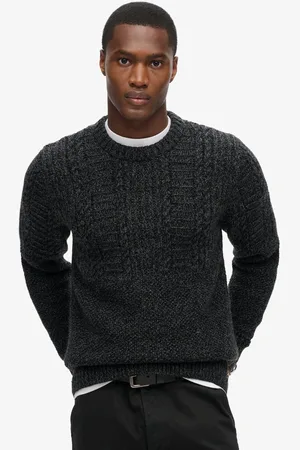 Superdry Jacob kabeltrui - Heren - Sweaters