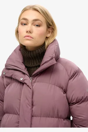 Superdry Maxi lange pufferjas - Dames - Gewatteerde jassen
