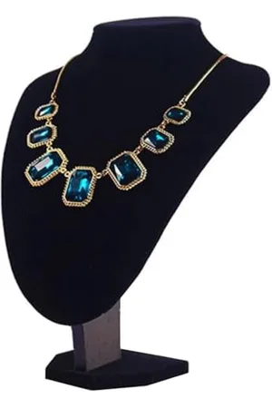 SANS MARQUE Sieraden Display Standaard, Sieraden Ketting Hanger Hals Model Props Show Plank Fluwelen Velours Stand Houder