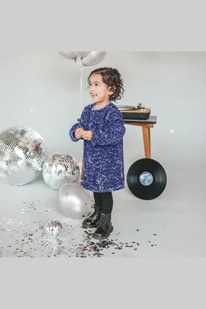 Your Wishes Sequin Mesh Dress Jurken Meisjes - Kleedje - Rok - Jurk -