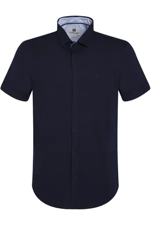 Gabbiano Overhemd Overhemd Met Structuur 335532 301 Navy Mannen