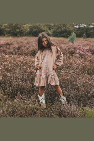 Your Wishes Wavy Flowy Dress Jurken Meisjes - Kleedje - Rok - Jurk -