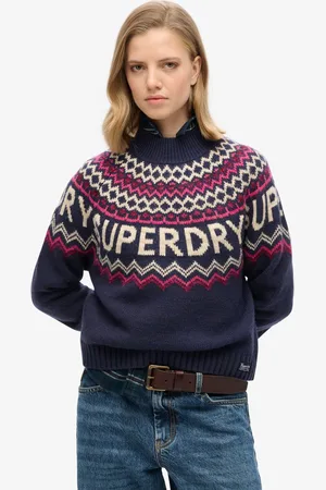 Superdry Fair Isle Branded Gebreide Trui Dames