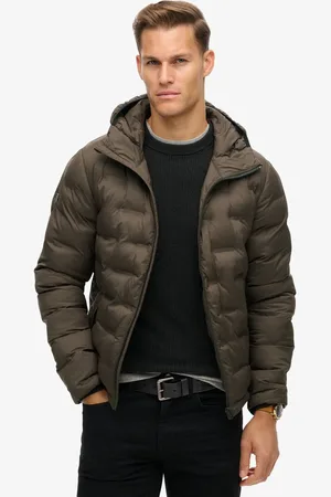 Superdry Gewatteerde pufferjas met capuchon - Heren - Gewatteerde jassen