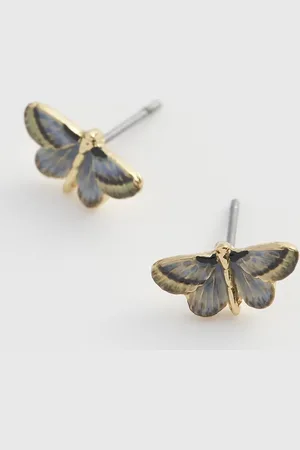 Fable England - Oorbellen - Sieraad - Oorknoppen - - One size - Deco Butterfly