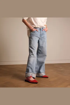 Manfield Dames - Rode lakleren slingbacks
