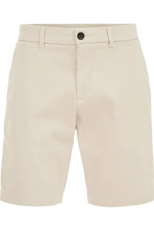 WE Fashion Heren regular fit chinoshort met structuur