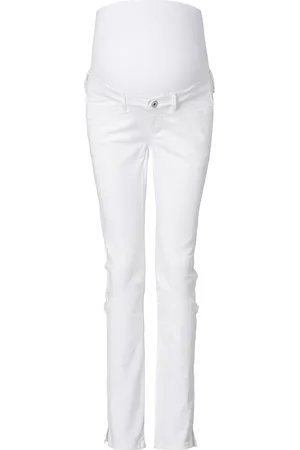 Supermom Over the belly 7/8 Skinny White Dames Jeans