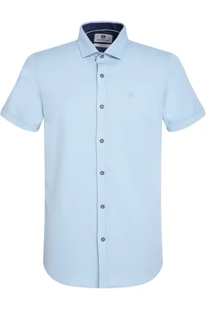 Gabbiano Overhemd Overhemd Met Structuur 335532 4001 Bright Blue Mannen