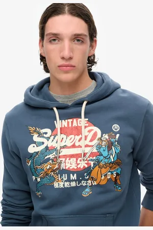 Superdry Tokyo hoodie met Vintage logo en grafische print - Heren - Hoodies