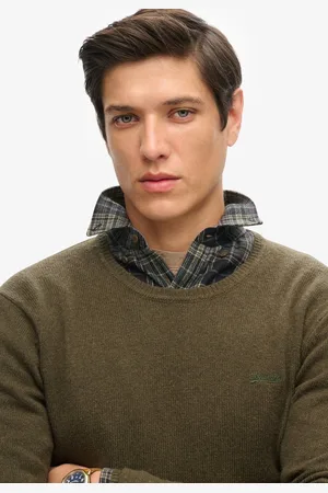 Superdry Essential slim-fit trui met ronde hals - Heren - Sweaters