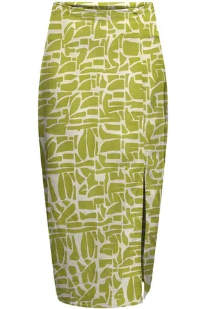 ONLY Rok Onldahlia Linen Midi Skirt Ptm 15318835 Camping Gear/bali Tile Dames