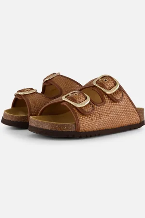Scholl Noelle Raffia Slippers cognac Textiel - Dames