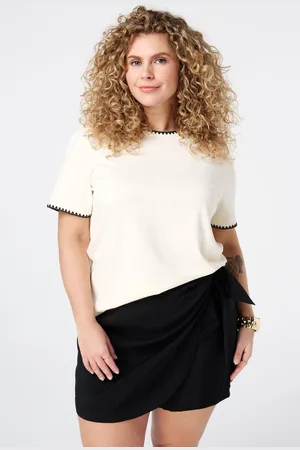 MS Mode T-shirt T-shirt met borduurdetails