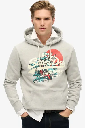 Superdry Tokyo hoodie met Vintage logo en grafische print - Heren - Hoodies