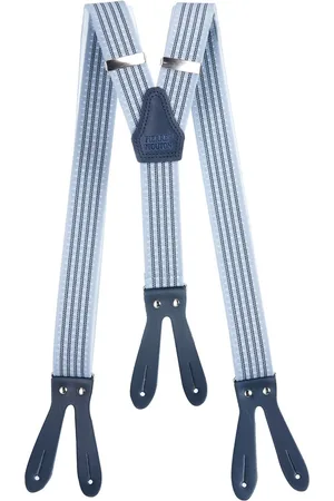 Pierre Mouton Bretel - Volwassenen - Orleans met Leertjes - - 140cm - 35mm - XL - XXL
