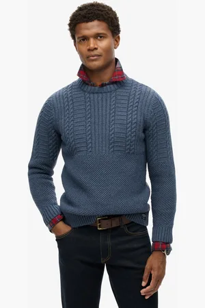 Superdry Jacob kabeltrui - Heren - Sweaters
