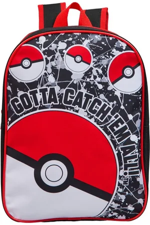 Pokemon Pokeball schooltas kleuter rugzak zwart 32 cm
