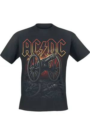 AC/DC About To Rock Canon Red T-shirt XL Katoen Heren - Band merch, Bands