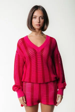 Colourful rebel Nolita Crochet Stripe Short - Dames - Korte broeken