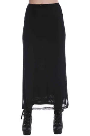 Banned Retro Phenex Slit Mesh Rok - L