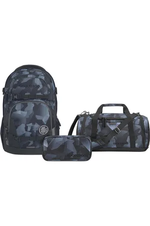 Coocazoo Rugzakset PORTER Grey Rocks, etui + sporttas