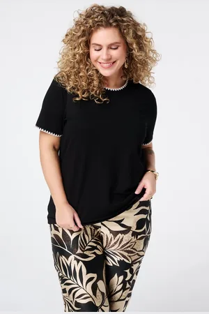 MS Mode T-shirt T-shirt met borduurdetails
