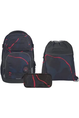 Coocazoo Schoolrugzakset PORTER Lava Lines, etui + sporttas