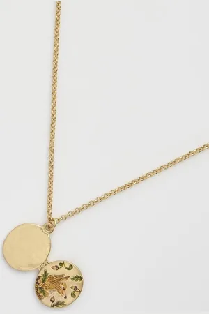 Fable England - Ketting - Sieraad - Groen - Goudkleurig - One size - Fox & Acorn
