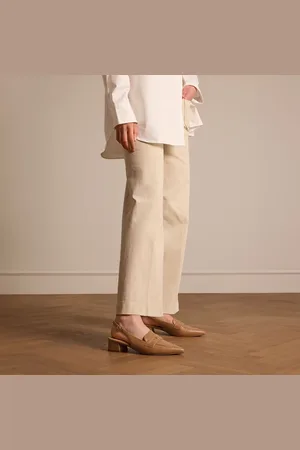 Manfield Dames - suède slingbacks