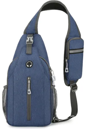 Merkloos Waterdichte Sling Bag Crossbody Borsttas Samll Travel Hiking Sling Rugzak Trendy Crossbody Portemonnee Borsttas
