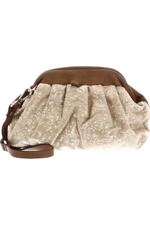 Caterina Lucchi Koppeling Schoudertas Los Angeles Violante Pochette Lichtbruin