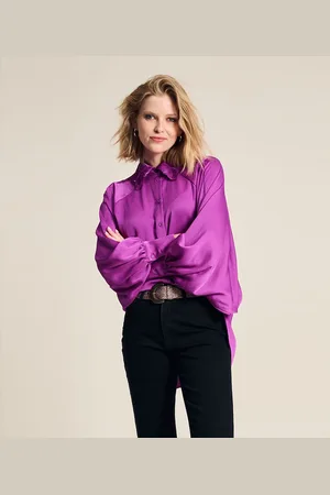 POM Amsterdam Feathers Cactus Pink Blouses Dames -