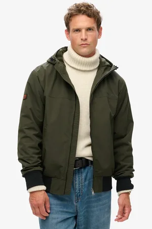 Superdry Surplus Nylon bomberjack met capuchon - Heren - Buitenjassen