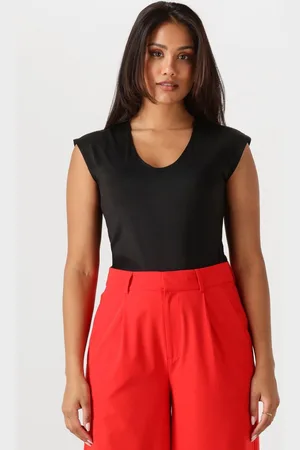 Rosemunde Billie Capsleeve V-neck Tops & T-shirts Dames -