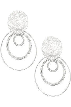 Yehwang Oorbellen verschillende ringen - kleur - Stainless STeel