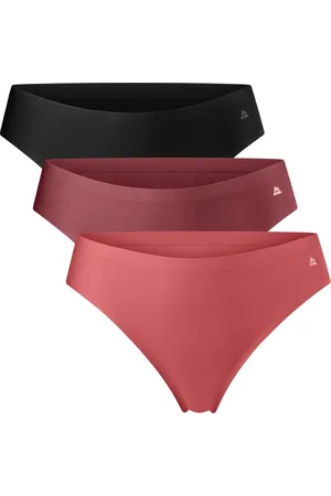 DANISH ENDURANCE Naadloze Strings voor Dames- Sporten & Iedere dag- 3-pack- Veelkleurig - M