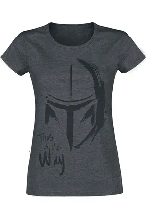STAR WARS The Mandalorian - This Is The Way T-shirt antraciet L Dames
