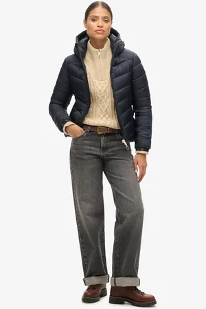 Superdry Gewatteerde Fuji jas met capuchon - Dames - Gewatteerde jassen