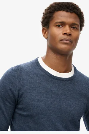 Superdry Merino trui met ronde hals - Heren - Sweaters
