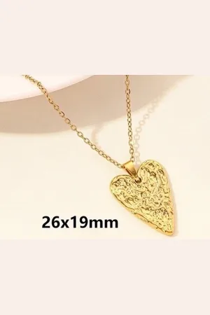 Yehwang Luxe stainless steel ketting met hanger hart - special necklace - collier - with charm heart - waterproof