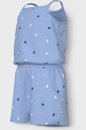 NAME IT Mini meisjes jumpsuit VIGGA Serenity Hearts