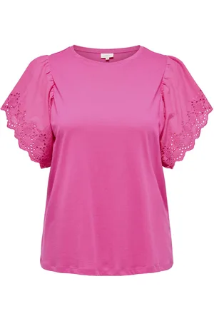 ONLY CARHELENA SS O-NECK EMB. TEE JRS - Meisjes - Blouses