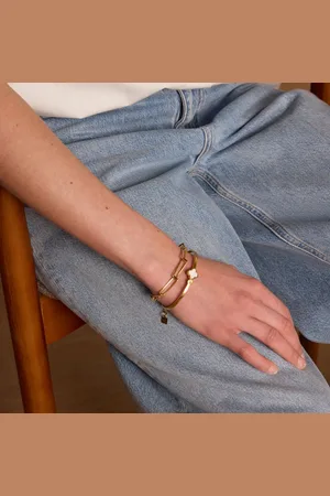 Manfield Dames - Goudkleurige bangle armband