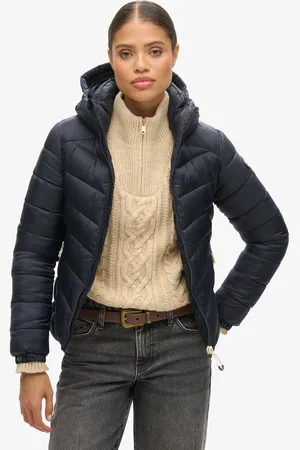 Superdry Gewatteerde Fuji jas met capuchon - Dames - Gewatteerde jassen