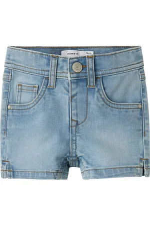 NAME IT Mini meisjes short SALLI Light Blue Denim Slim Fit