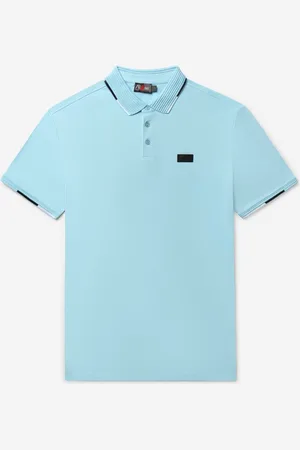 AB Lifestyle Triple Coloured Polo | Sky Blue - Heren