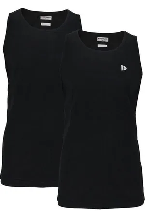 Donnay 2-Pack - Muscle shirt (James) - Tanktop - Heren - Black (020) - maat L
