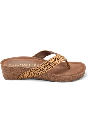 Lazamani Laura Dames Slippers Leopard