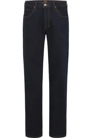 Lee Brooklyn Straight Heren Jeans - Spijkerbroek voor Mannen - Donkerblauw/Zwart
